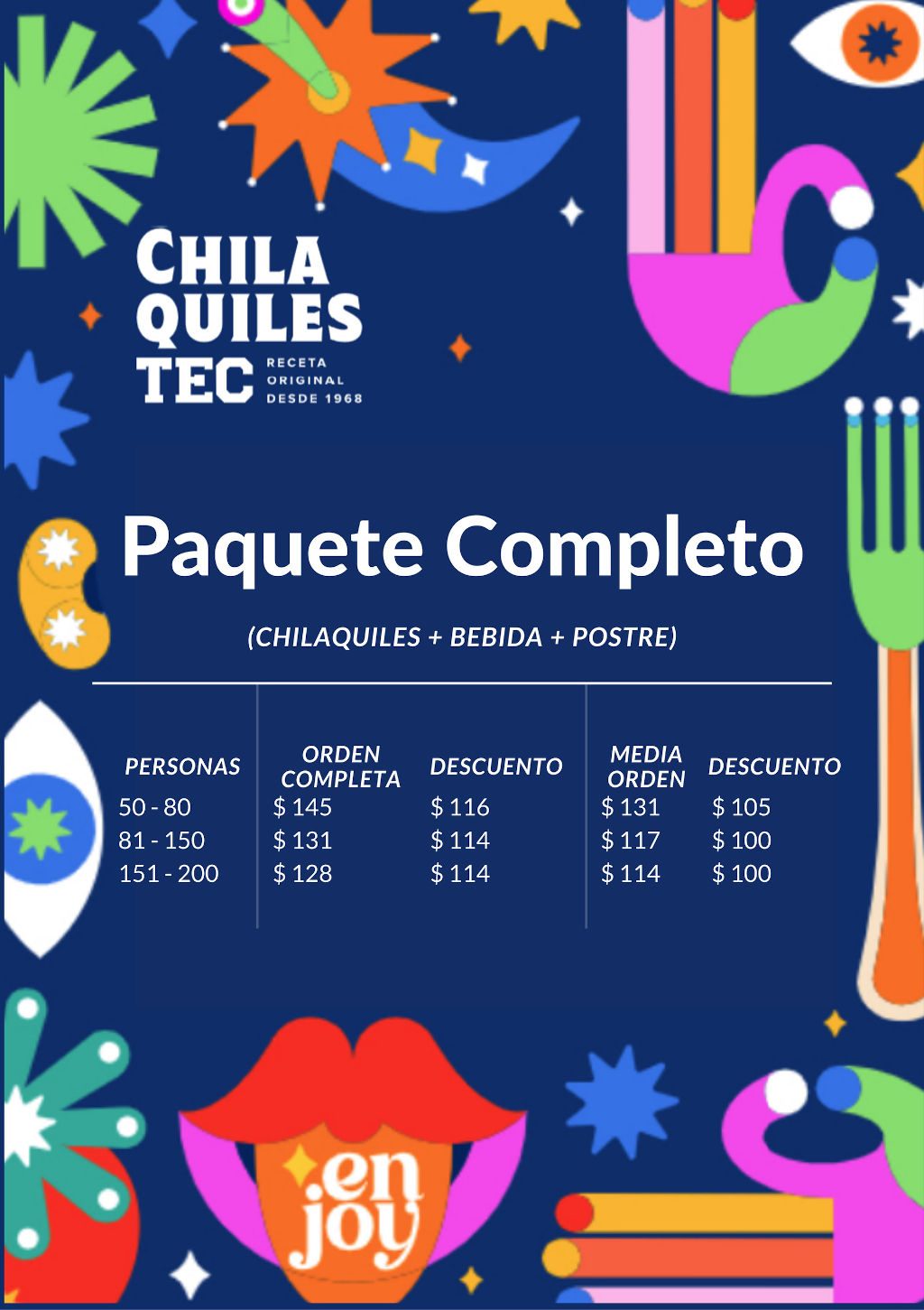 Chilaquiles Tec Reservacion Completo