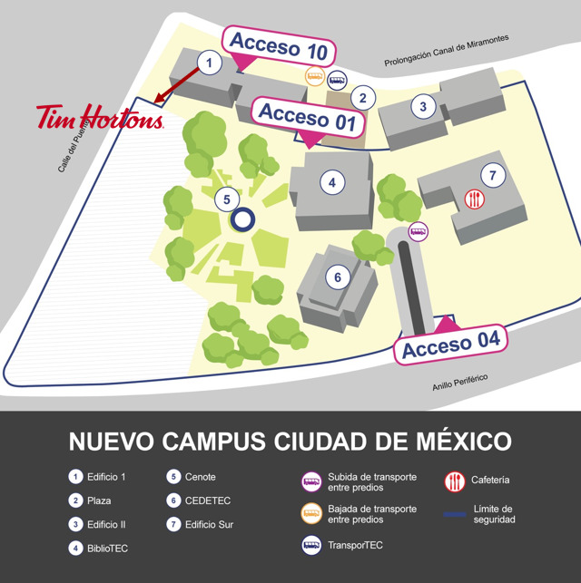 mapa tim hortons