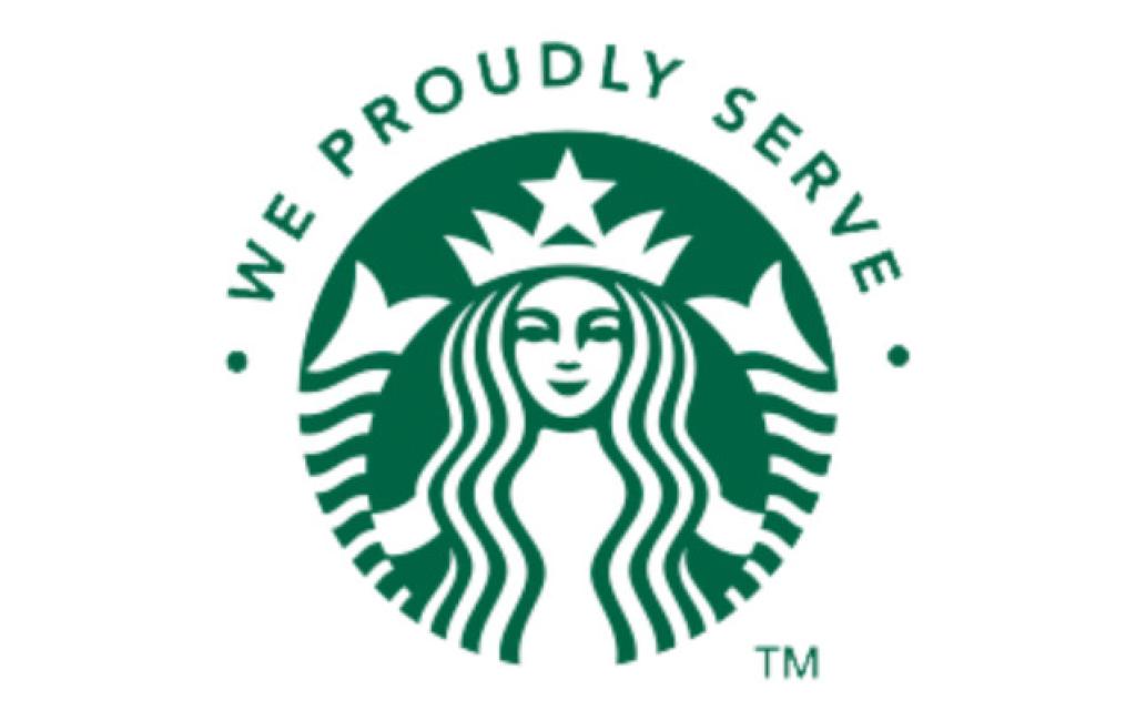 We Proudly Serve Starbucks